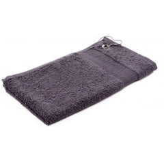 Golfhanddoek met Clip | 55 x 30 cm | 450 gr/m² Ringspun Katoen | Grijs