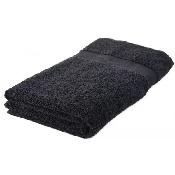 Strandlaken 180 x 100 cm 450 gr/m² ringspun katoen, Zwart - 219195