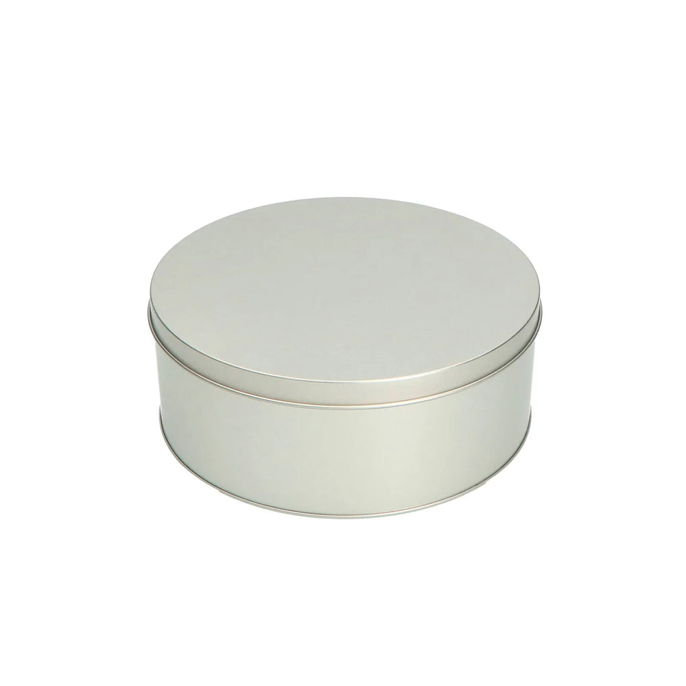 Rond koekblik met deksel, Zilver - 21PL417