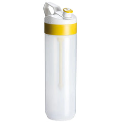 Fuse Bio Lifestyle Bottle Transparant – Duurzame Bidon met Fruitinfuser - Geel