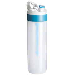 Fuse Bio Lifestyle Bottle Transparant – Duurzame Bidon met Fruitinfuser - Lichtblauw