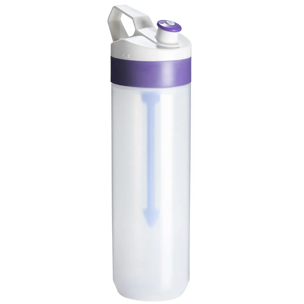 Fuse Bio bidon 450 ml met fruitinfuser, Transparant lila - 2322302T