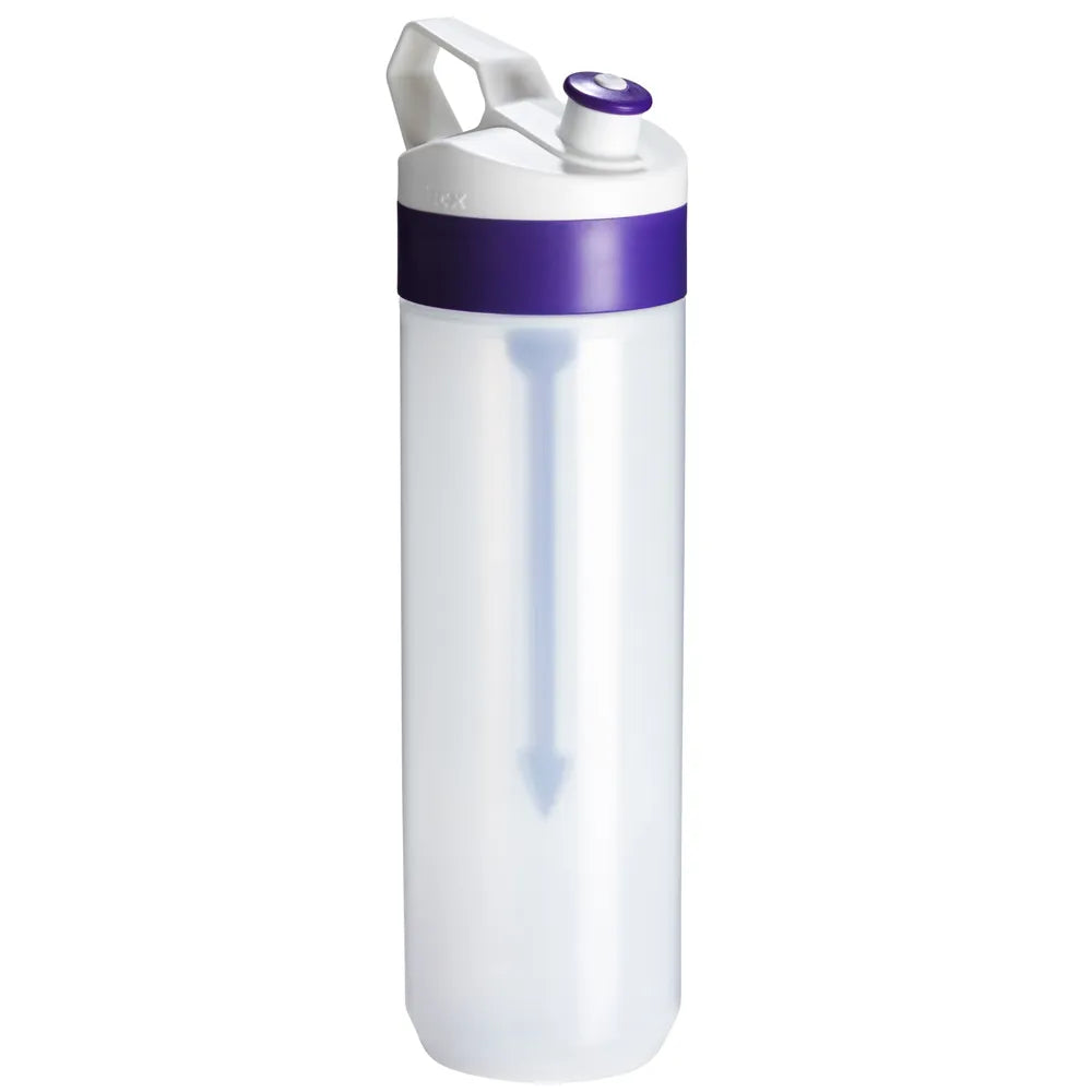 Fuse Bio bidon 450 ml met fruitinfuser, Transparant paars - 2322302T