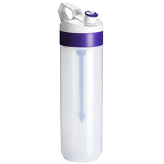 Fuse Bio Lifestyle Bottle Transparant – Duurzame Bidon met Fruitinfuser - Paars