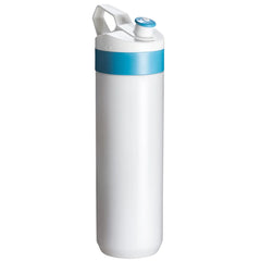 Fuse Bio Lifestyle Bottle Wit – Sportieve Bio-Based Bidon met Fruitinfuser - Lichtblauw