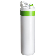 Fuse Bio Lifestyle Bottle Wit – Sportieve Bio-Based Bidon met Fruitinfuser - Lime Groen