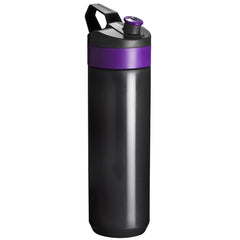 Fuse Bio Lifestyle Bottle Zwart – Stijlvolle Bio-Based Bidon met Fruitinfuser - Paars