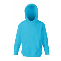 Kinderhoodie van Fruit of the Loom Azuurblauw