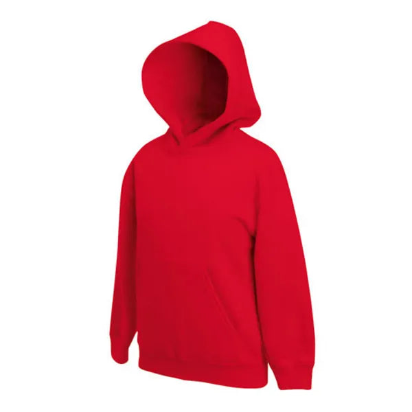hoodie sweat classic fruit of the loom heather red  voorzijde 2421nk