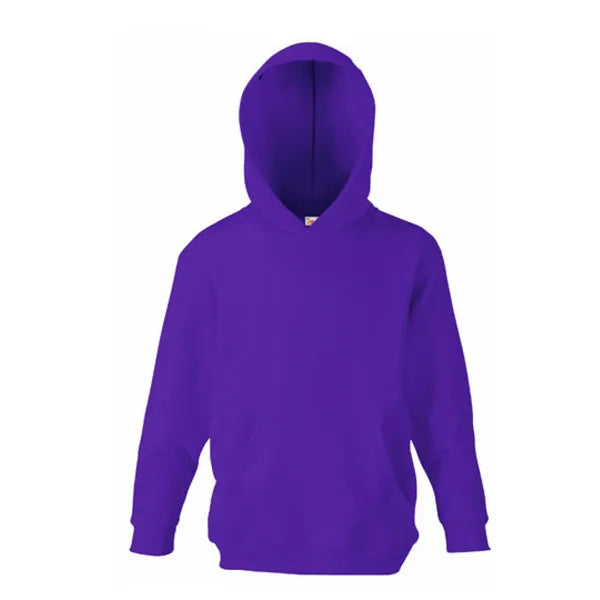 hoodie sweat classic fruit of the loom paars  voorzijde 2421nk
