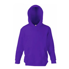 Kinderhoodie van Fruit of the Loom Paars