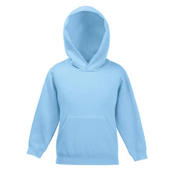 Kinderhoodie van Fruit of the Loom Lichtblauw