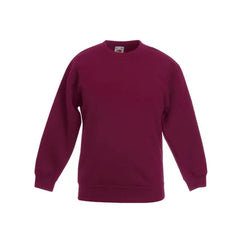 Set-In Classic Sweater van Fruit of the Loom - Bordeaux