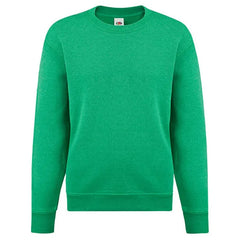 Set-In Classic Sweater van Fruit of the Loom - Groen melange
