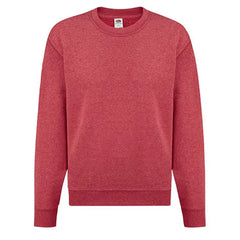 Set-In Classic Sweater van Fruit of the Loom - Heather red