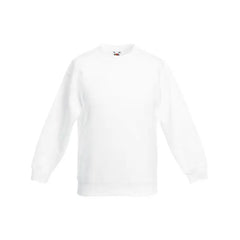 Set-In Classic Sweater van Fruit of the Loom - Wit