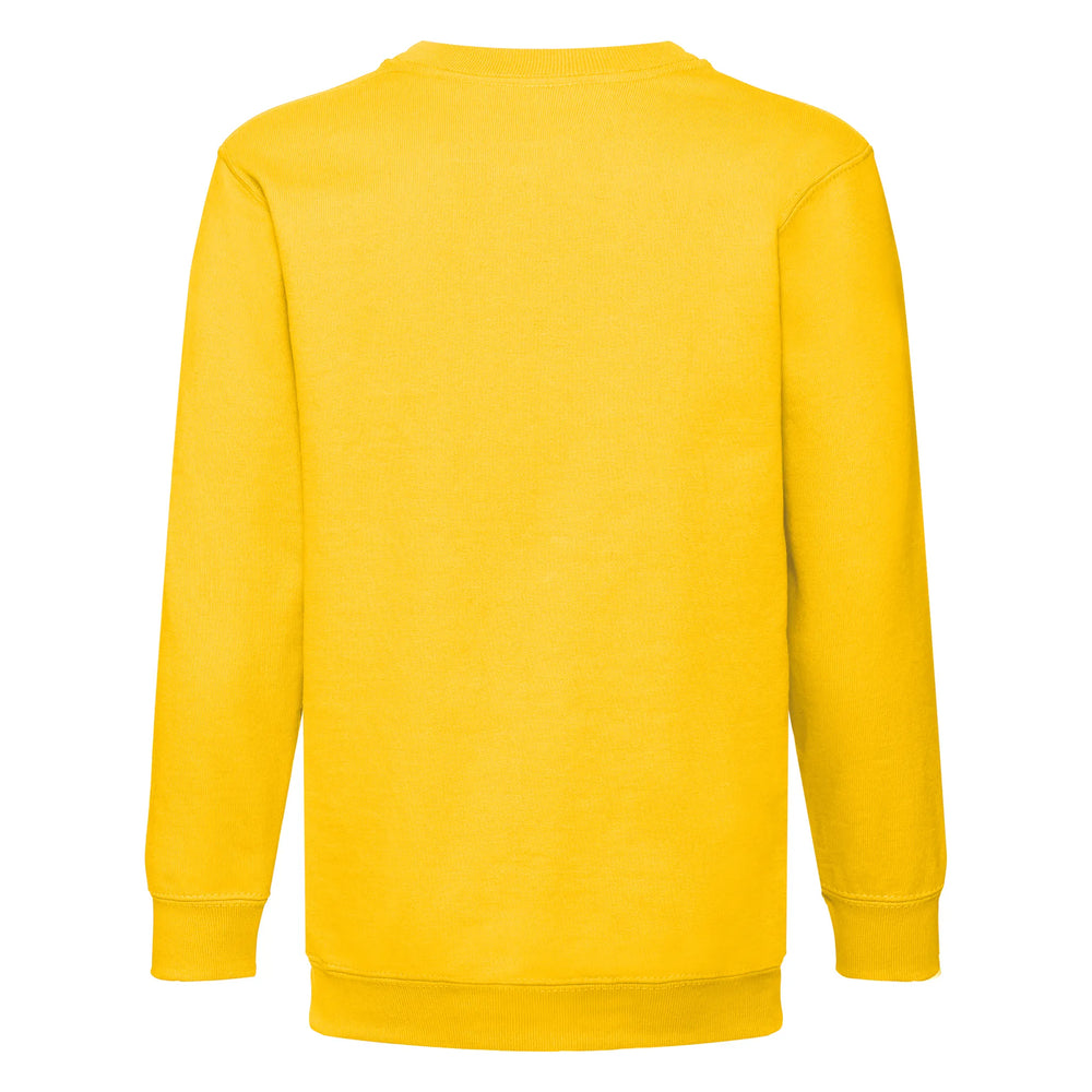 sweater set in classic fruit of the loom zonnebloem geel achterzijde 2424nk