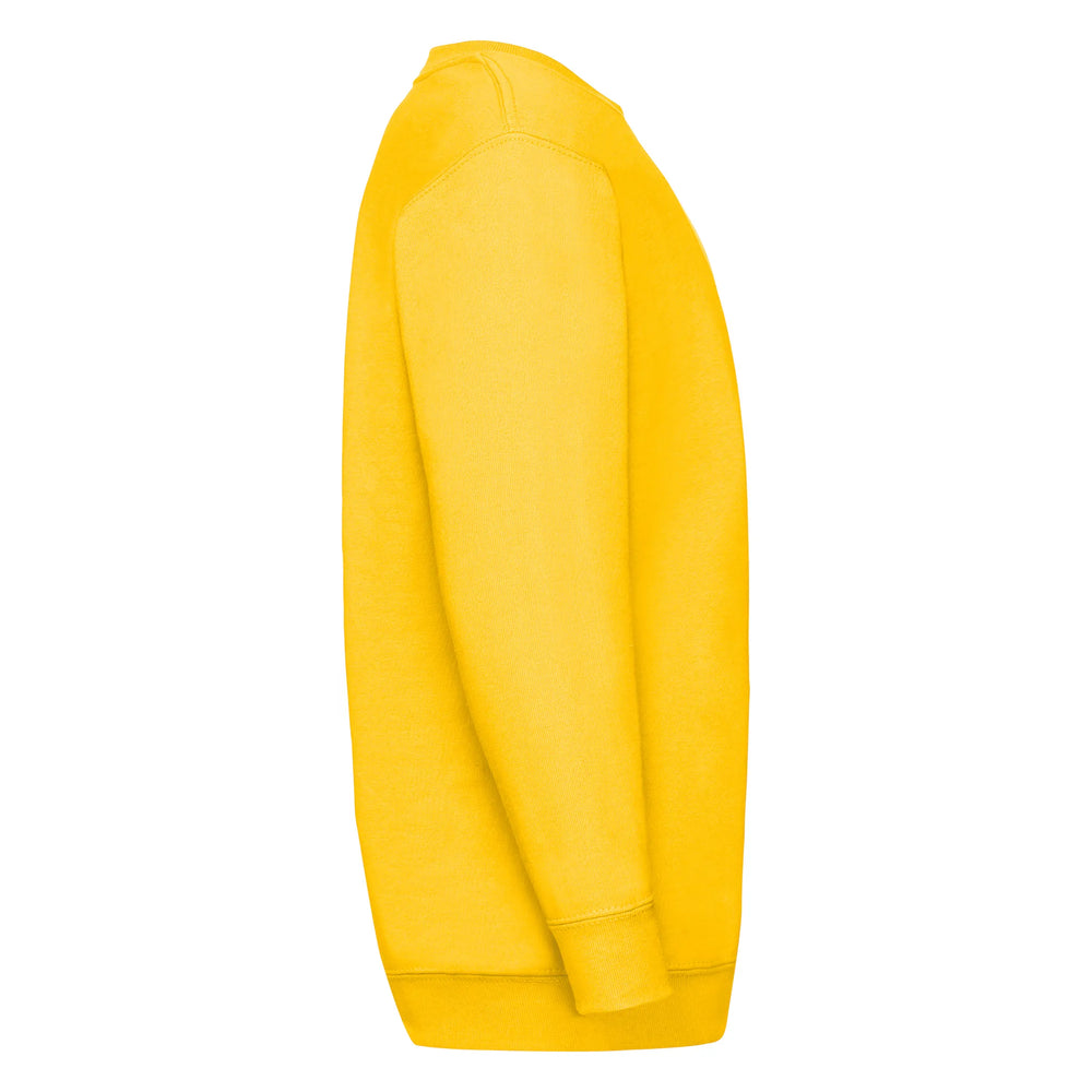 sweater set in classic fruit of the loom zonnebloem geel rechter mouw 2424nk