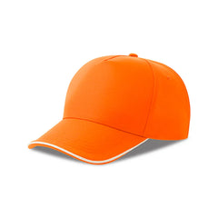 Recy Five Piping Cap van gerecycled polyester - Oranje