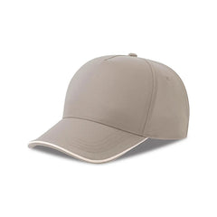 Recy Five Piping Cap van gerecycled polyester - Grijs