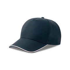 Recy Five Piping Cap van gerecycled polyester - Navy