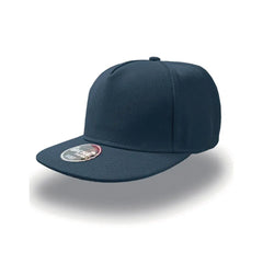 5-panel snapback pet met platte klep - Navy