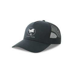 Gerecyclede mesh cap met snapback sluiting - Zwart