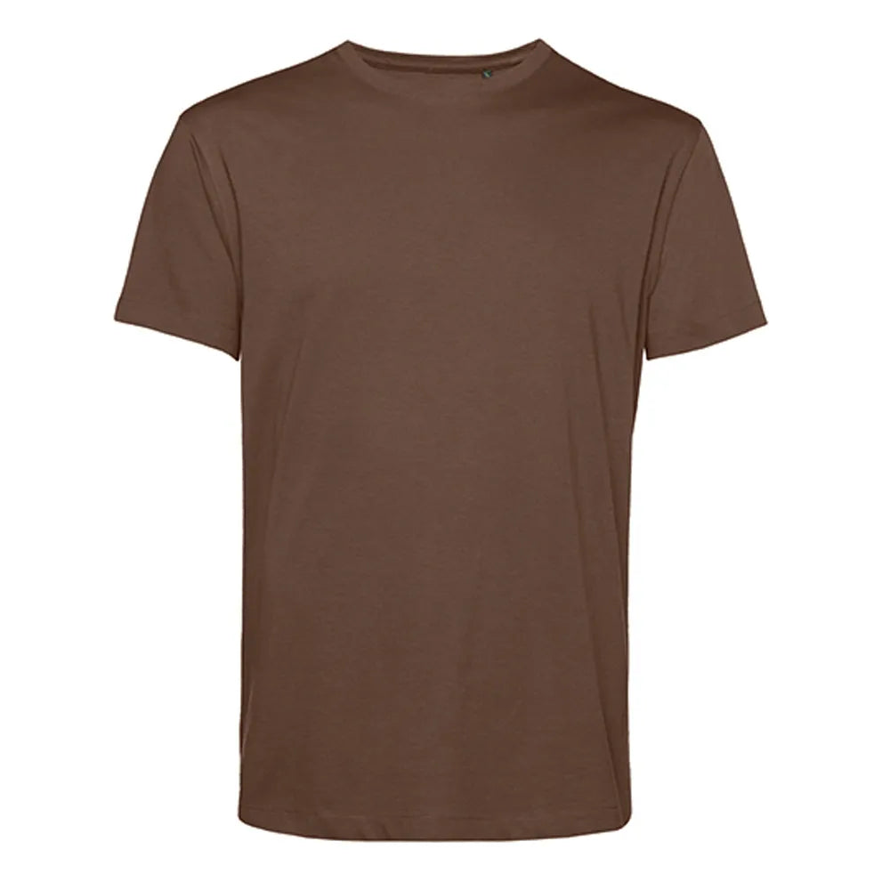 duurzaam biologisch katoenen tshirt voorgekrompen en rebrandbaar bruin 24BCTU01B