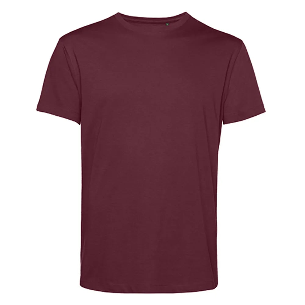 duurzaam biologisch katoenen t-shirt voorgekrompen en rebrandbaar burgundy 24BCTU01B