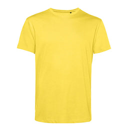 duurzaam biologisch katoenen t-shirt voorgekrompen en rebrandbaar geel 24BCTU01B