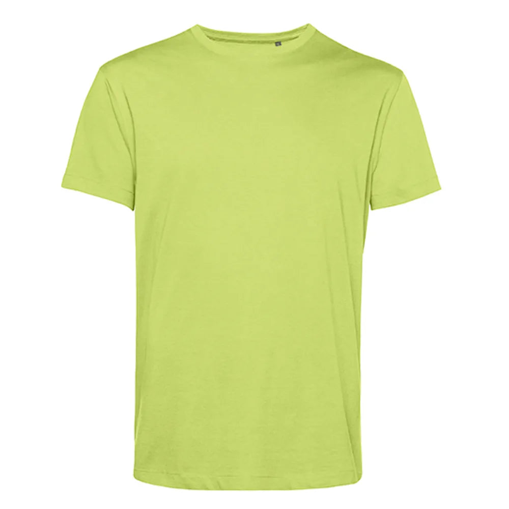 duurzaam biologisch katoenen t-shirt voorgekrompen en rebrandbaar limegroen 24BCTU01B