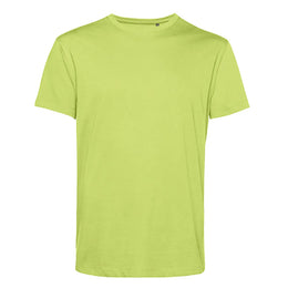 duurzaam biologisch katoenen t-shirt voorgekrompen en rebrandbaar limegroen 24BCTU01B