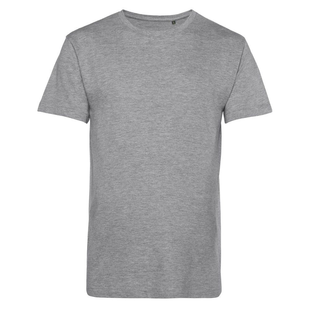 duurzaam biologisch katoenen t-shirt voorgekrompen en rebrandbaar melange grijs 24BCTU01B