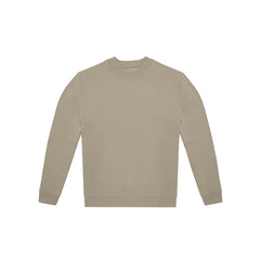 Sweater met 100% Katoenen Voorkant en Gerecycled Polyester - Beige