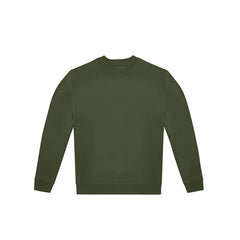 Sweater met 100% Katoenen Voorkant en Gerecycled Polyester - Khaki