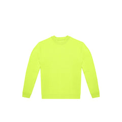 Uniseks Sweater van Gerecycled Polyester en Ringgesponnen Katoen - Lime Groen