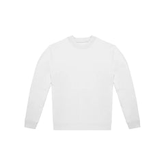 Uniseks Sweater van Gerecycled Polyester en Ringgesponnen Katoen - Wit