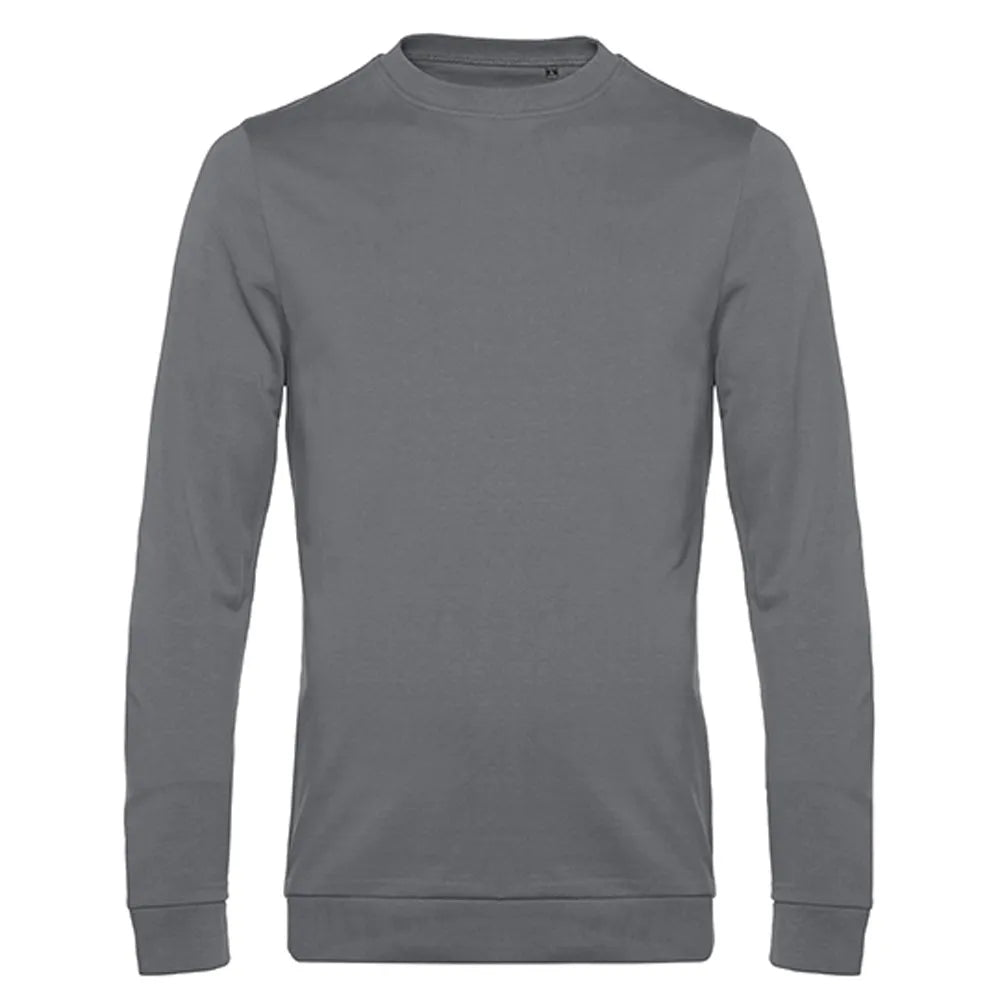 sweatshirt bc duurzaam katoen gerecycled polyester elephant grey 24BCWU01W