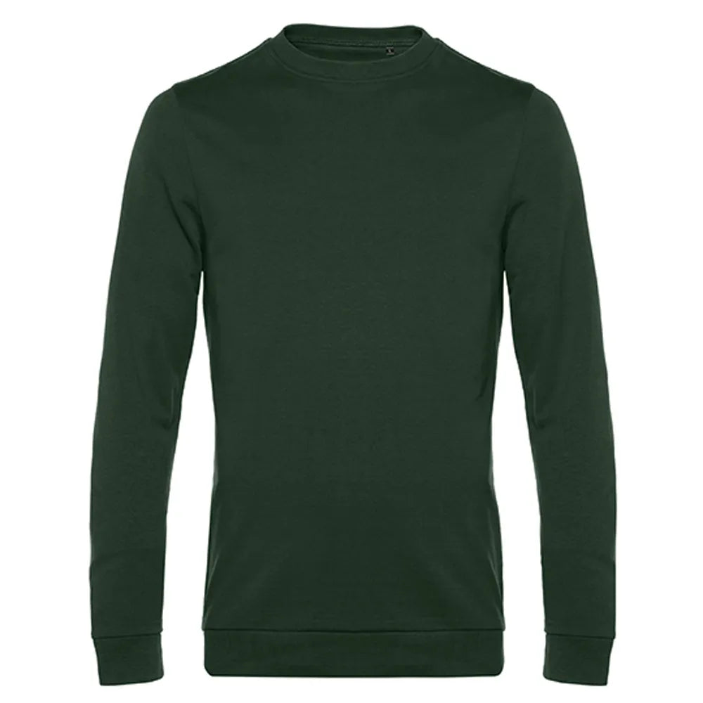 sweatshirt bc duurzaam katoen gerecycled polyester forrest green 24BCWU01W