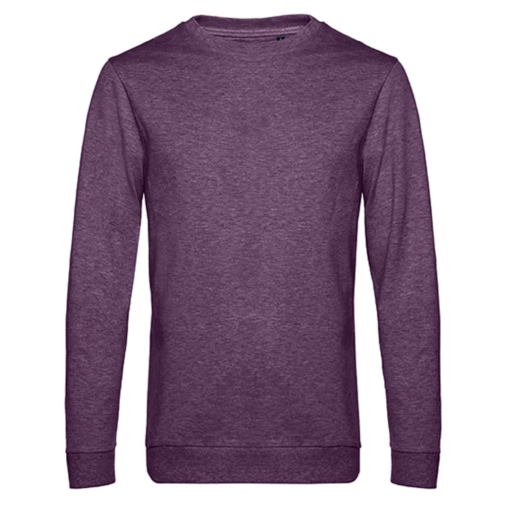 sweatshirt bc duurzaam katoen gerecycled polyester heather purple 24BCWU01W