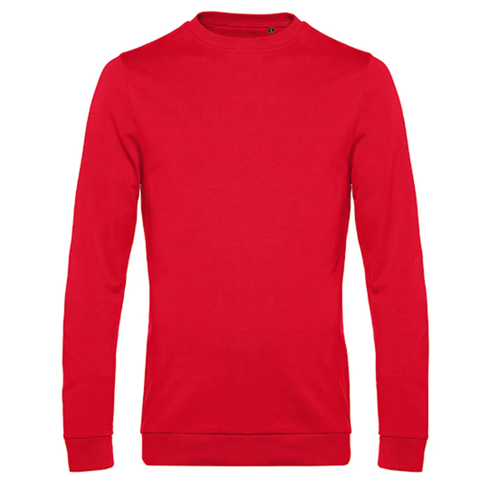 sweatshirt bc duurzaam katoen gerecycled polyester rood 24BCWU01W   