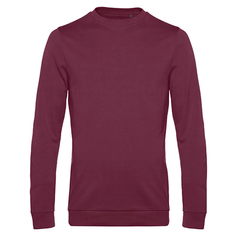 sweatshirt bc duurzaam katoen gerecycled polyester wine 24BCWU01W