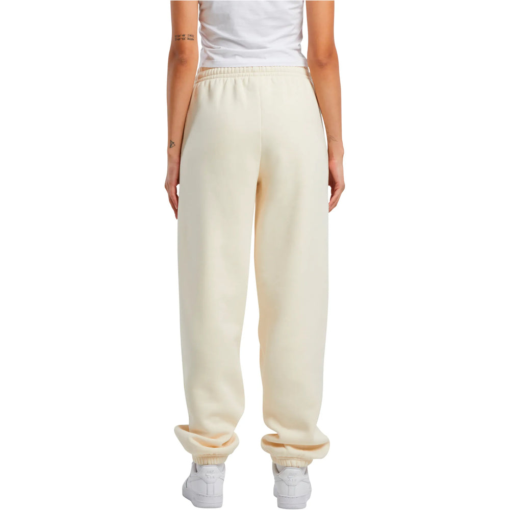 dames sweatpants mix van katoen polyester kleur zand achterkant 24BY291