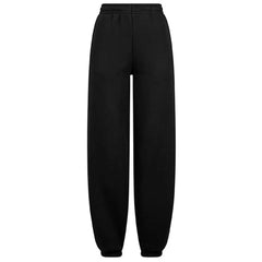 Dames Sweatpants – Comfortabele Lange Broek van Katoenmix - Zwart