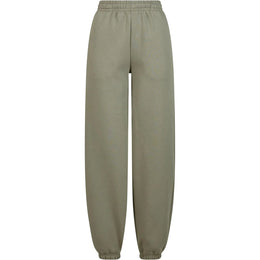 dames sweatpants mix van katoen polyester kleur olive 24BY291