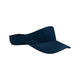 Roze gerecycleerde polyester zonneklep met elastische band – artikelnummer blauw voorkant 24CB174R.