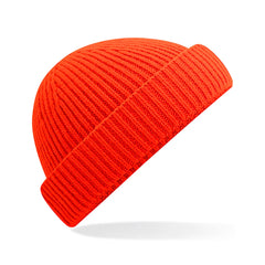Beechfield Harbour beanie van gerecycled polyester - Rood