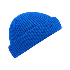 Beechfield Harbour beanie van gerecycled polyester - Blauw