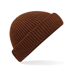 Beechfield Harbour beanie van gerecycled polyester - Bruin