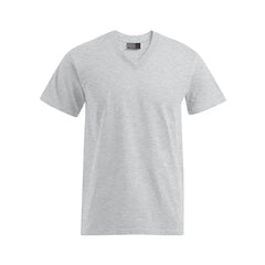 Heren V-Hals T-shirt Bedrukken – 180g Premium Katoen - Ash